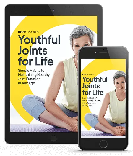 To help you maximize the results of Joint Genesis™, we’ll also include a complimentary copy of Youthful Joints For Life when you order a 3- or 6-month supply. This easy-to-follow guide reveals simple yet powerful daily habits you can adopt right at home to support strong, flexible, and comfortable joints at any age.  By combining the science-backed benefits of Joint Genesis™ with the practical strategies inside Youthful Joints For Life, you’ll have everything you need to restore supple movement, protect your joints, and maintain long-lasting mobility for years to come.